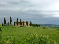 a farm near Pienza