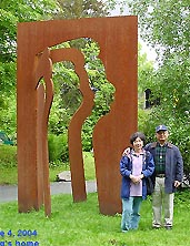 profile of Edvard Grieg's face - outside of Grieg's home