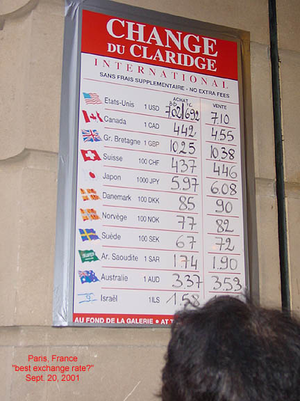 Day 15 Tgv Train From Nice To Paris Tour Guide Mei Says This Is The Best Money Exchange Place For Us Currency In All Of France Roximately At 76 Champs Elysees