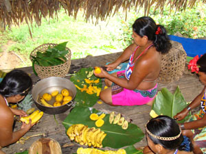 wash and slicing fruits